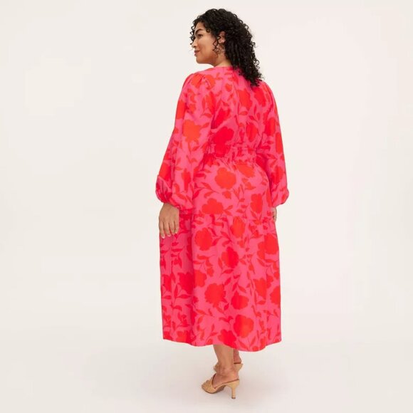kate spade new york x Target Women's 3X Plus Size Rose Linen Maxi Dress - Picture 2 of 5